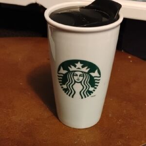 Starbucks Green Logo Mug with Black Lid